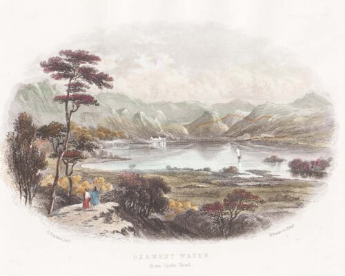 Derwent Water from Castle Head.