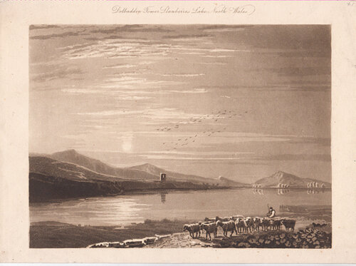 Dolbadarn Tower Llanberis Lake North Wales