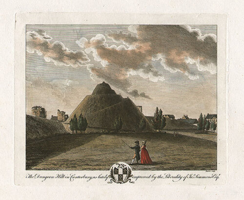The Dungeon Hill in Canterbury as lately improved by the Liberality of Jas Simmons  Esq