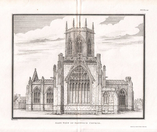 East View of Nantwich Church
