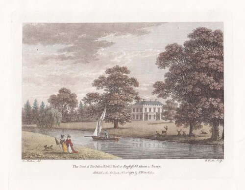 The Seat of Sir John Elvill Bart at Englefield Green in Surry