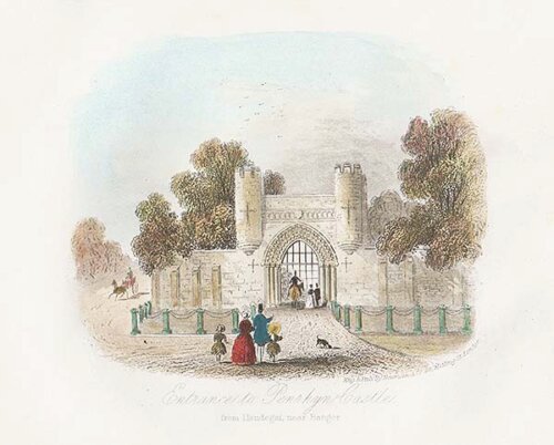 Entrance to Penrhyn Castle from Llandegai near Bangor