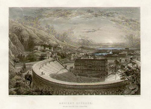 Ancient Ephesus from above the Theatre
