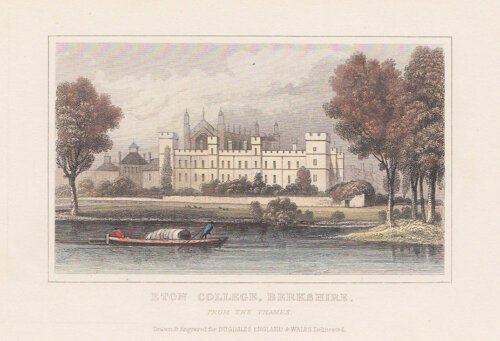 Eton College Berkshire from the Thames 