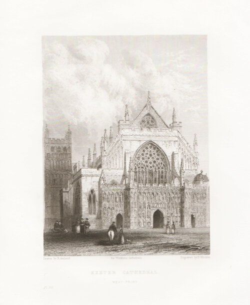 Exter Cathedral.  West Front.