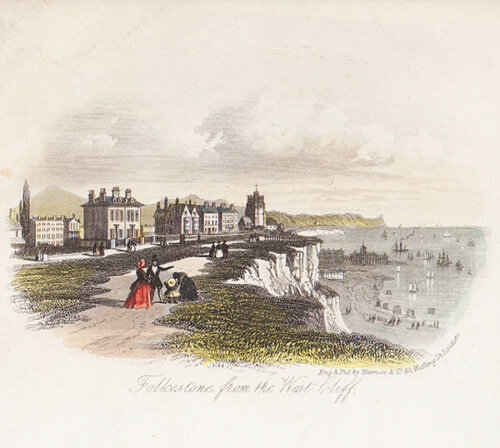 Folkestone from the West Cliff