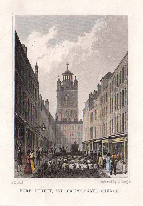 Fore Street and Cripplegate Church