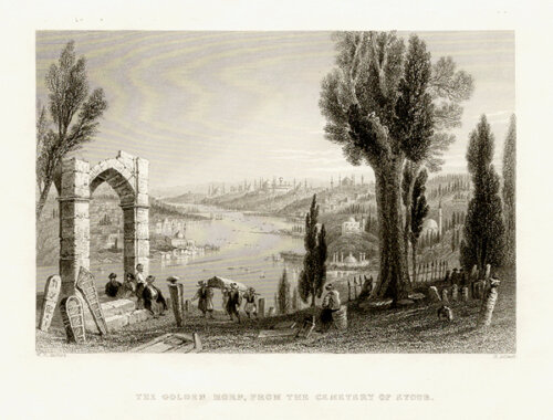 The Golden Horn from the Cemetery of Eyoub  