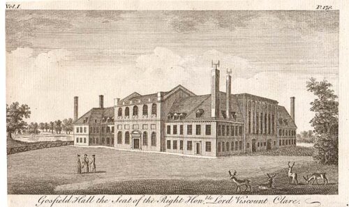 Gosfield Hall the Seat of the Right Honble Lord Viscount Clare