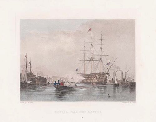 Gosport Flag Ship Saluting 