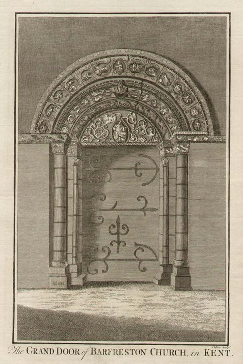 The Grand Door of Barfreston Church in Kent