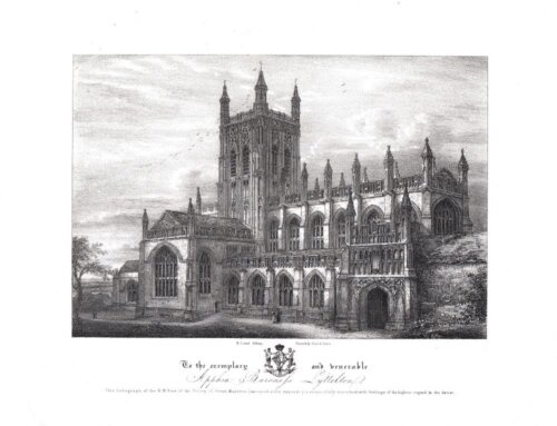 N.W. View of the Priory of Great Malvern.