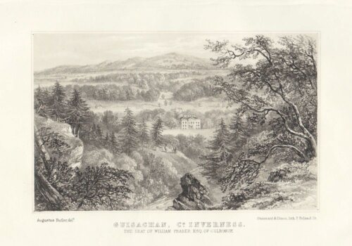 Guisachan, Co. Inverness. The Seat of William Fraser Esq. of Culbokie.  (antique print)