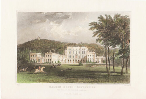 Haldon House the Seat of Sir Lawrence Palk  Bart  