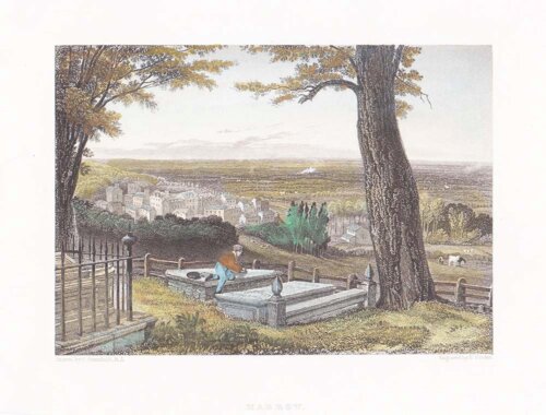 Harrow.   (View of Byron's tomb, in Harrow, north London)