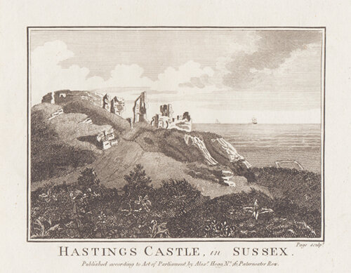 Hastings Castle in Sussex