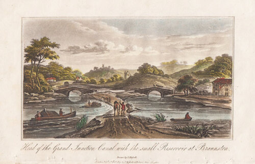 Head of the Grand Junction Canal with the small Reservoir at Braunston