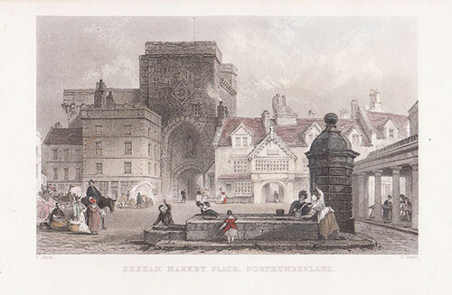 Hexham Market Place Northumberland 