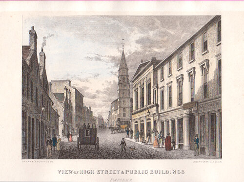 View of High Street & Public Buildings Paisley