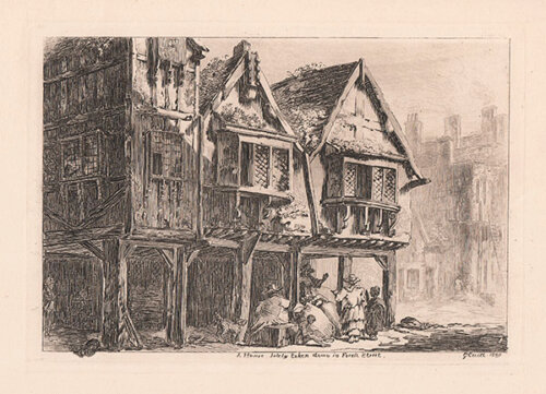 A House lately taken down in Fore Street 