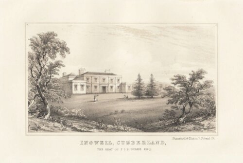 Ingwell, Cumberland, The Seat of F.L.B. Dykes Esq.  (antique print)  