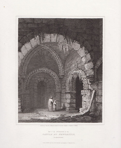 Part of the Interior of the Castle at Newcastle Northumberland