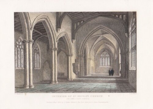Interior of St Peter's Church  The Pews and Seats removed