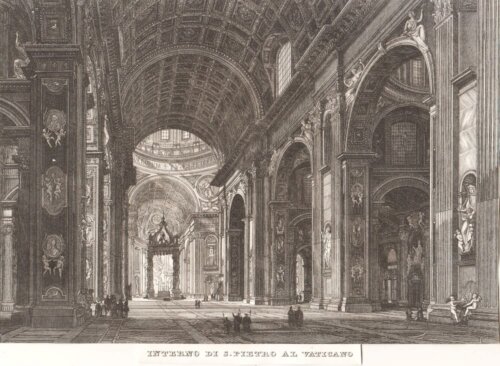 Interno di S. Pietro al Vaticano