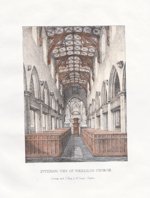 Interior View of Wrexham Church.