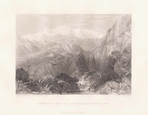 Jumnoutri and the Cone, Himala Mountains.