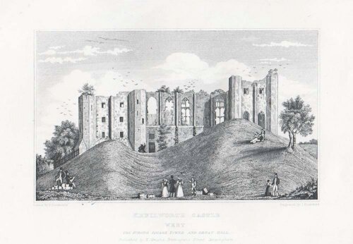 Kenilworth Castle West - The Strong Square tower and Great Hall 