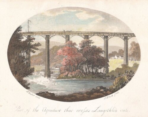 Part of the Aqueduct that crosses Langothlin Vale  (antique print)