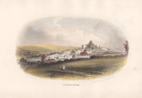 Launceston  (antique print)