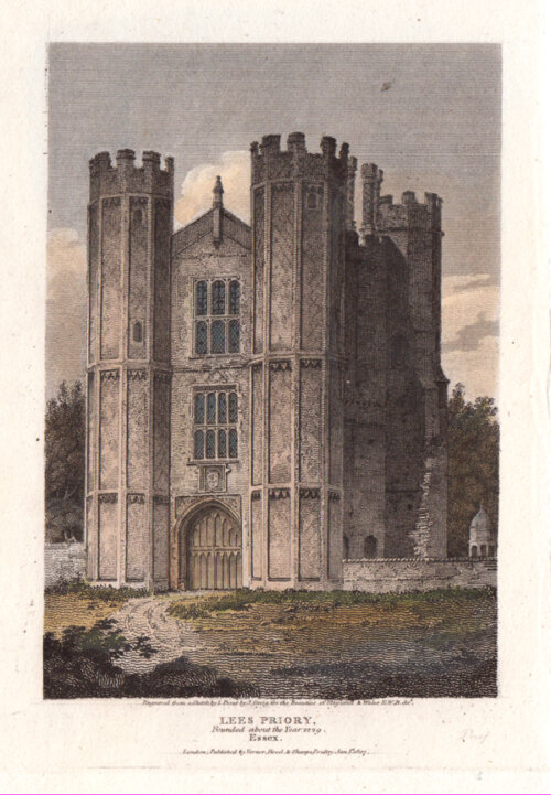 Lees Priory  -  Founded about the Year 1229
