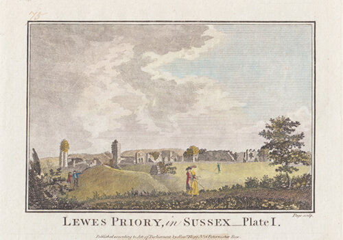 Lewes Priory in Sussex Plate 1