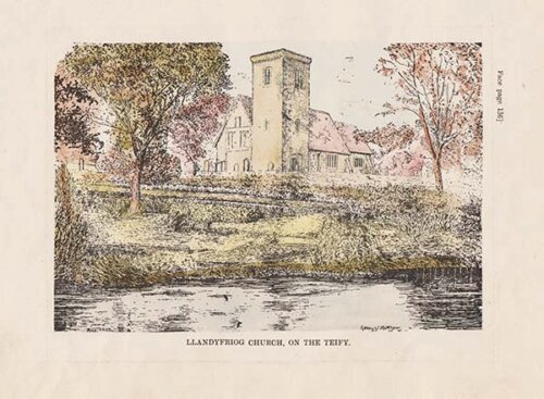 Llandyfyriog Church on the Teify 