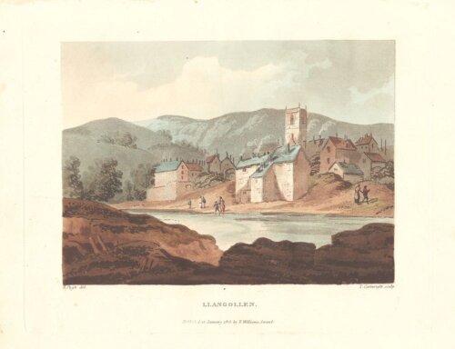 Llangollen  (antique print)