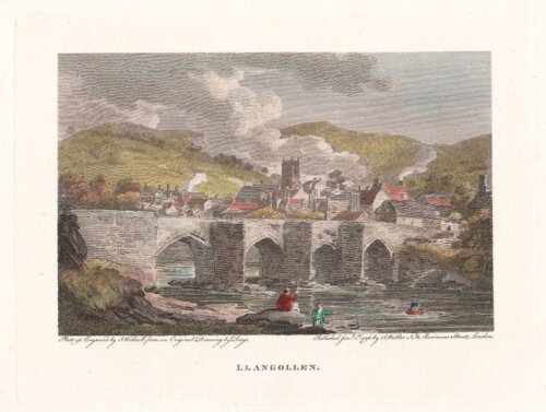 Llangollen.  (antique print)