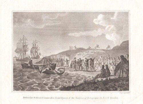 Interview between Commodore Lord Byron & the Natives of Patagonia in South America.