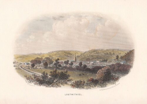Lostwithiel.  (antique print)