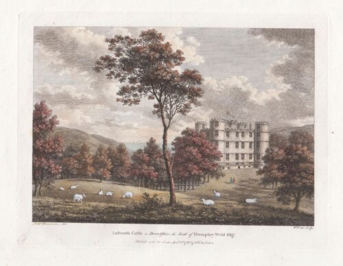 Lulworth Castle in Dorsetshire the Seat of Humphrey Weld Esq.  (antique print)