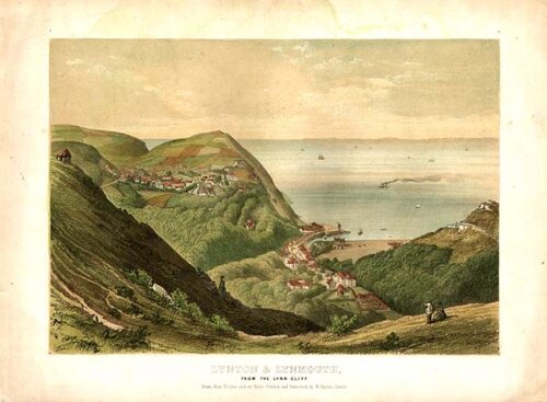 Lynton & Lynmouth from the Lynn Cliff