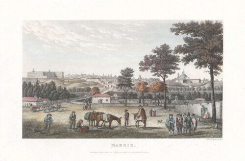 Madrid.  (antique print)