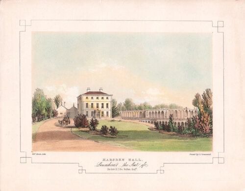 Marsden Hall the Seat of The Late RT Roe Walton Esq