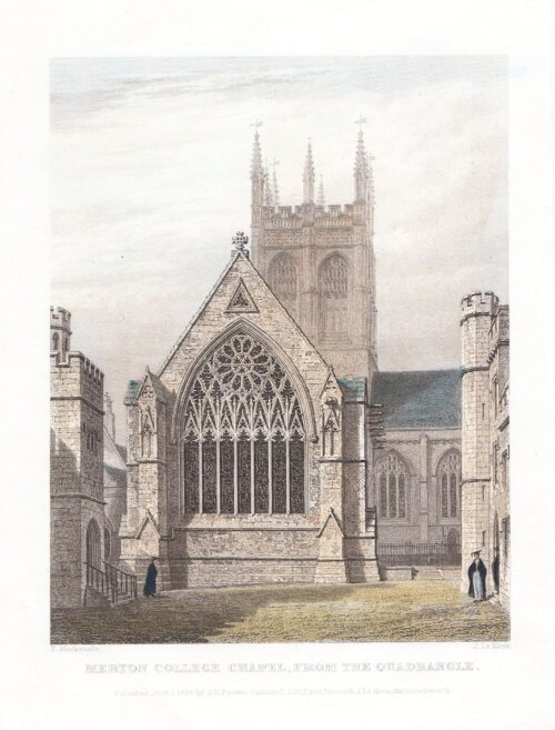 Merton College Chapel, from the Quadrangle.