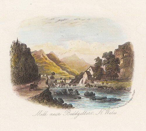 Mill near Beddgelert N Wales 