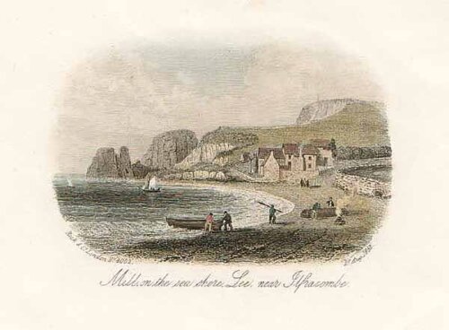 Mill on the sea shore Lee near Ilfracombe