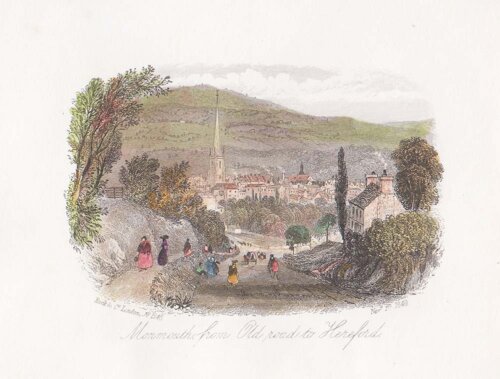 Monmouth from Old road to Hereford.