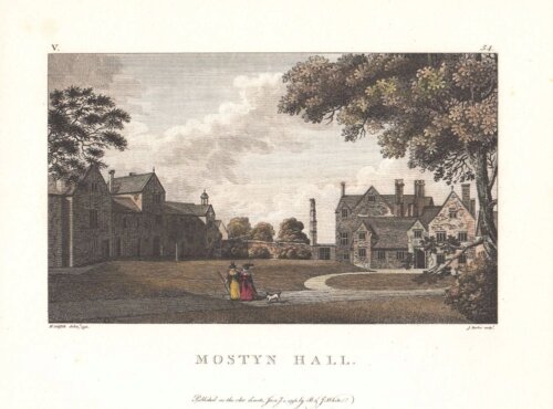 Mostyn Hall (antique print)
