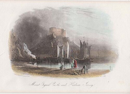 Mount Orgueil Castle and Harbour Jersey